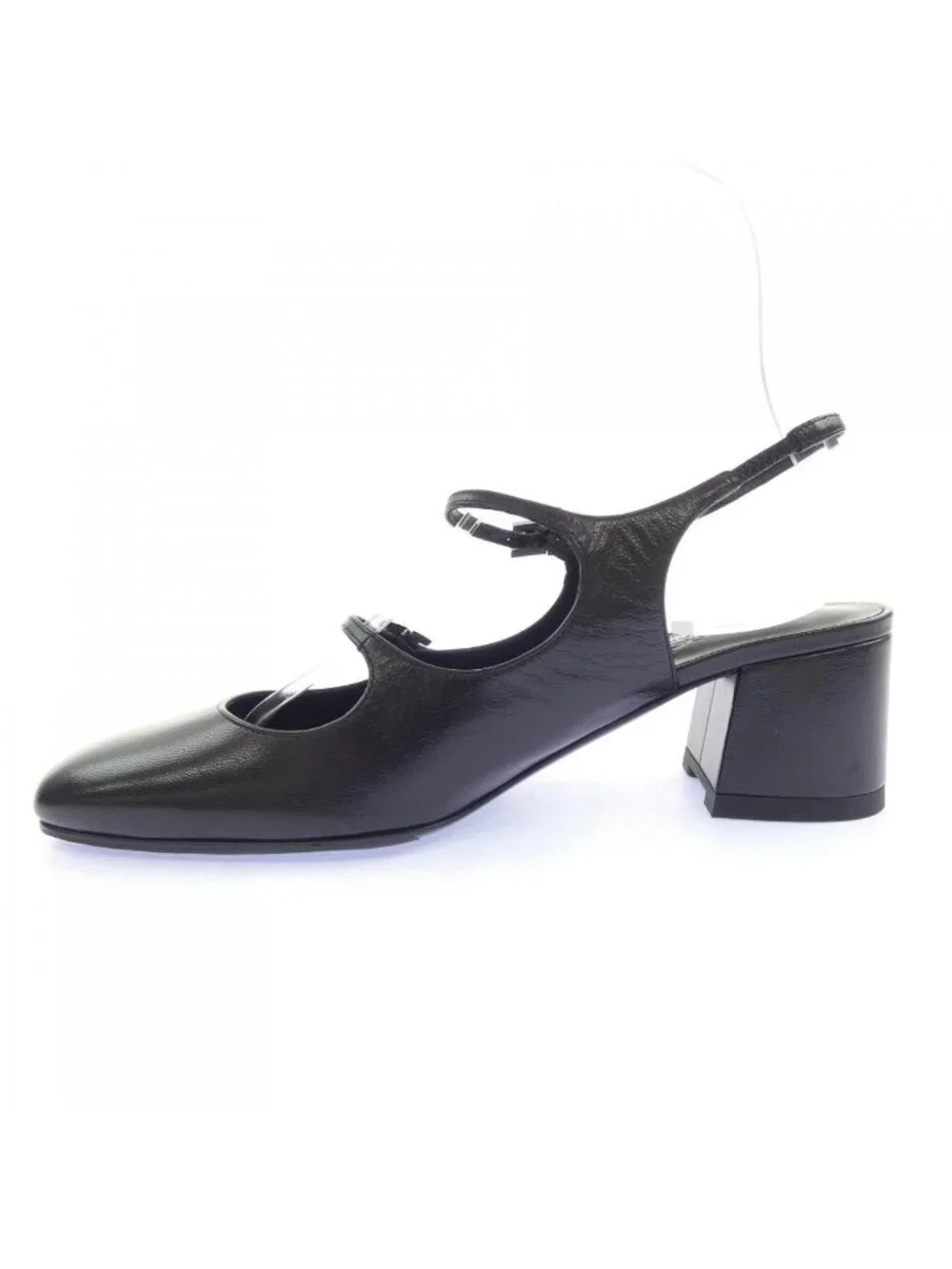 Hermes Jackie 50 Hapi Buckle Pumps Heel